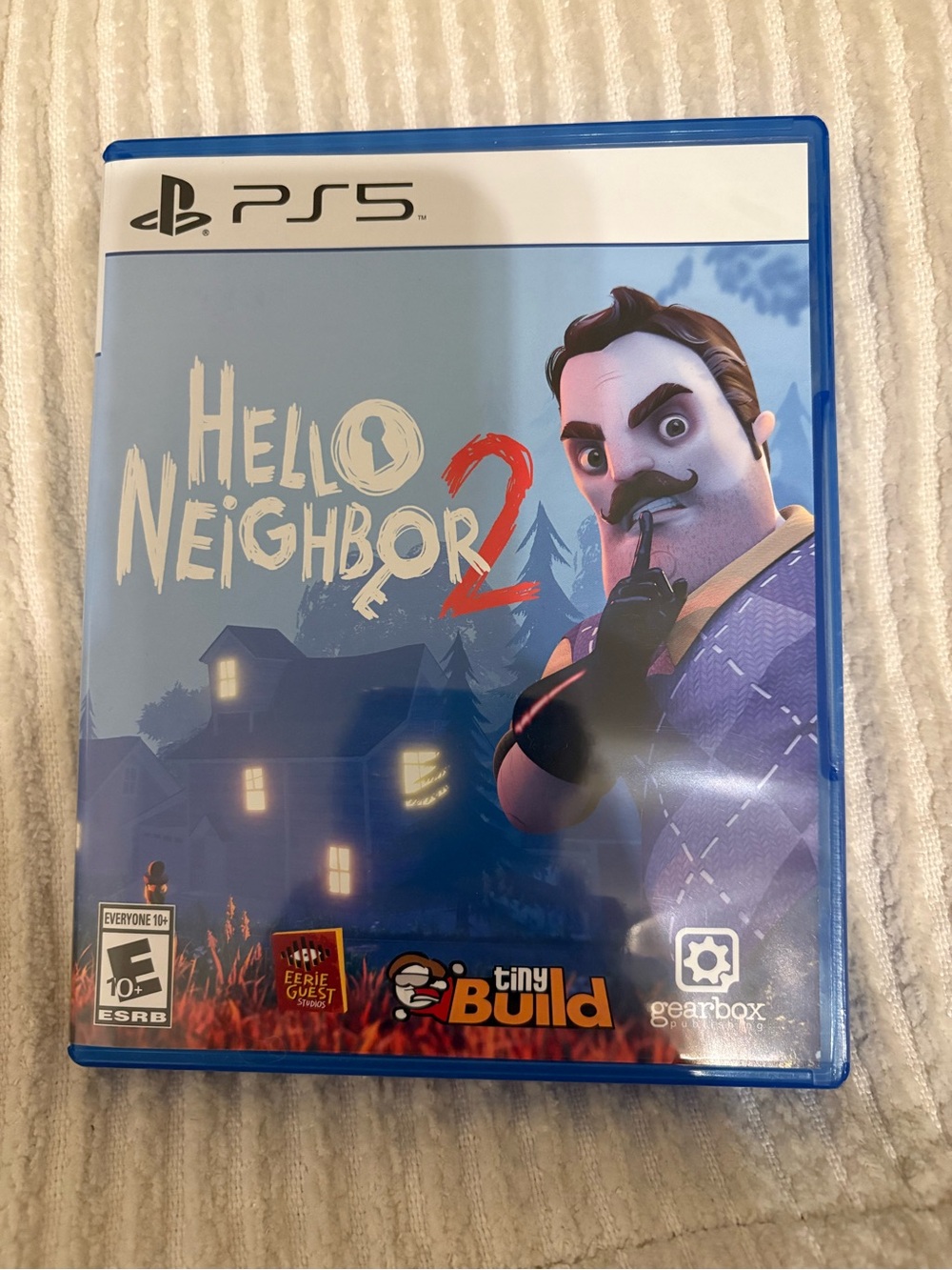 Hello Neighbor 2 PS5 Game - Blue Artwork Case